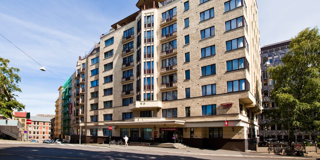 La façade de Thon Hotel Slottsparken Apartments