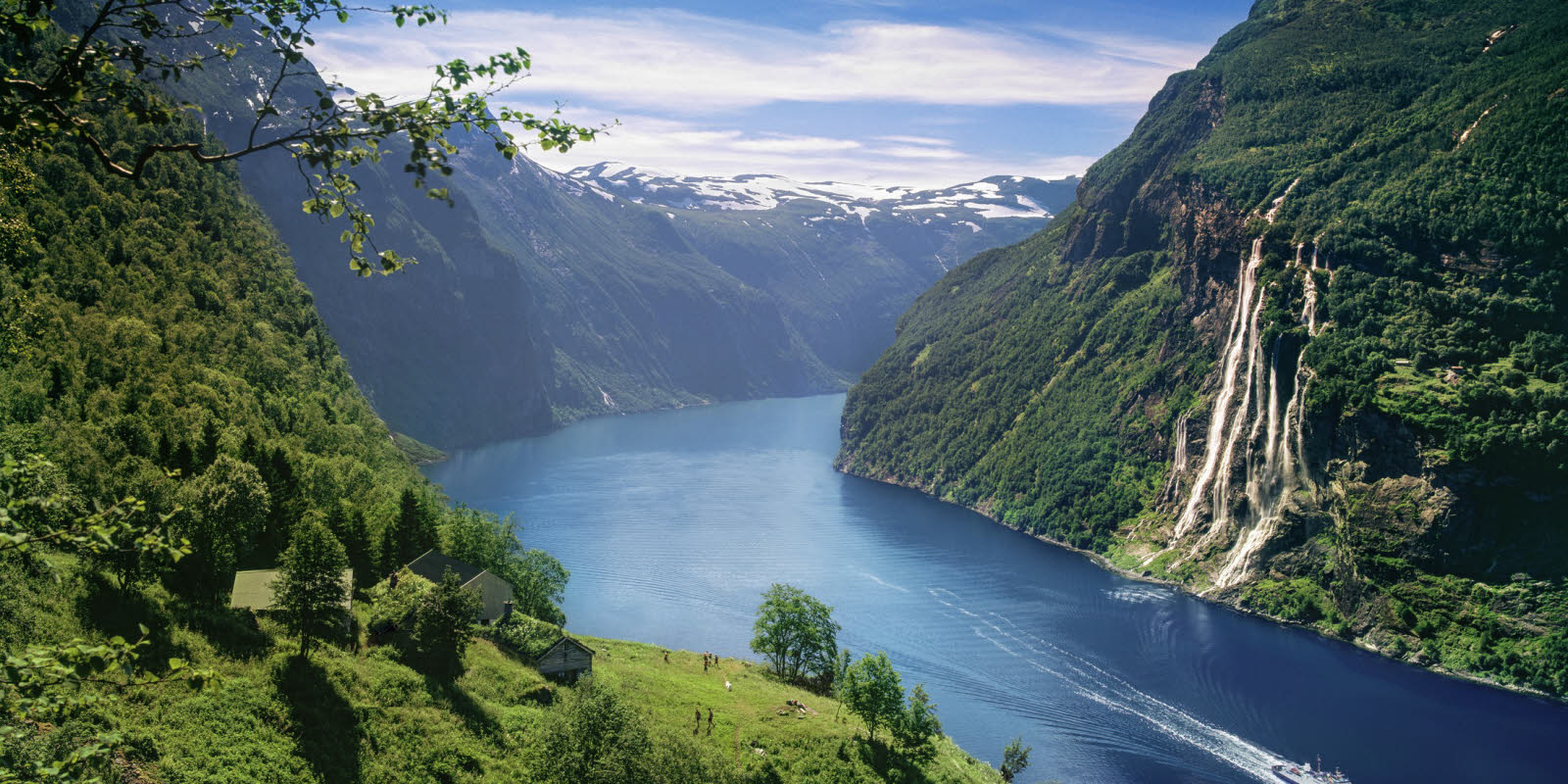 View of the Geirangerfjord on Sunnmøre