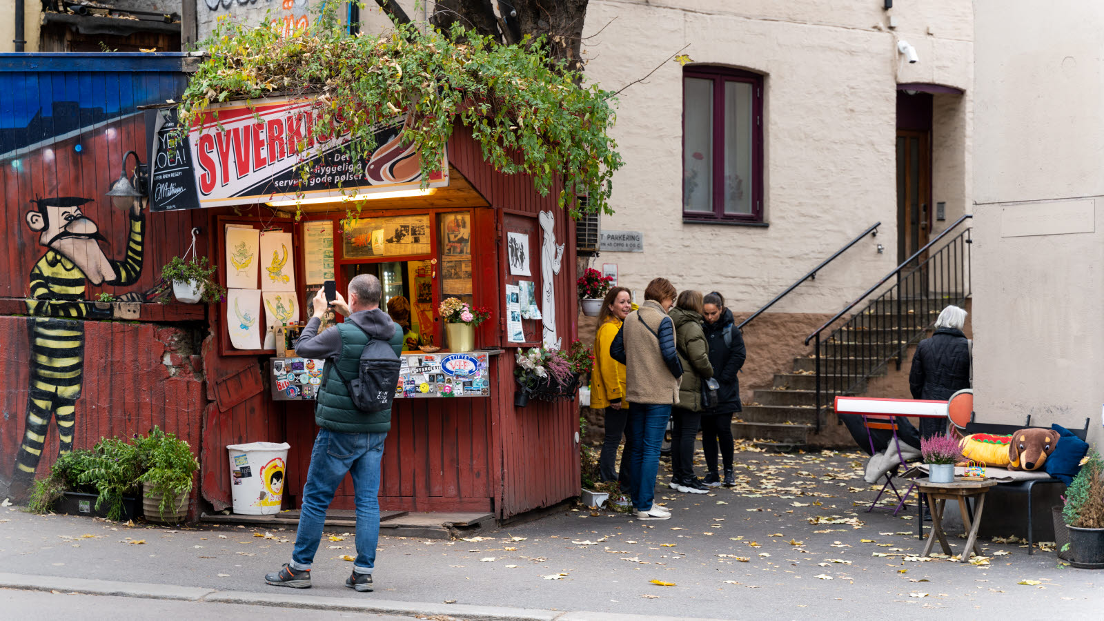 Korvkiosken Syverkiosken i Oslo.