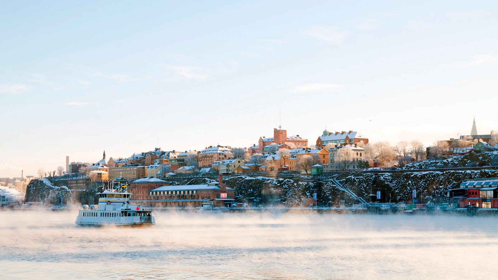 Photo hivernale de Stockholm.