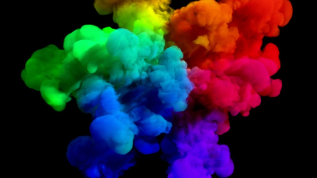 Abstract image of colour explosion