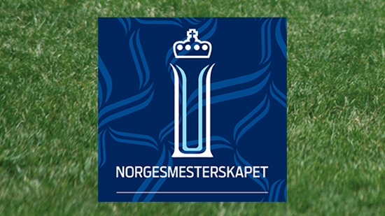 Logoen til cupen på en gressmatte