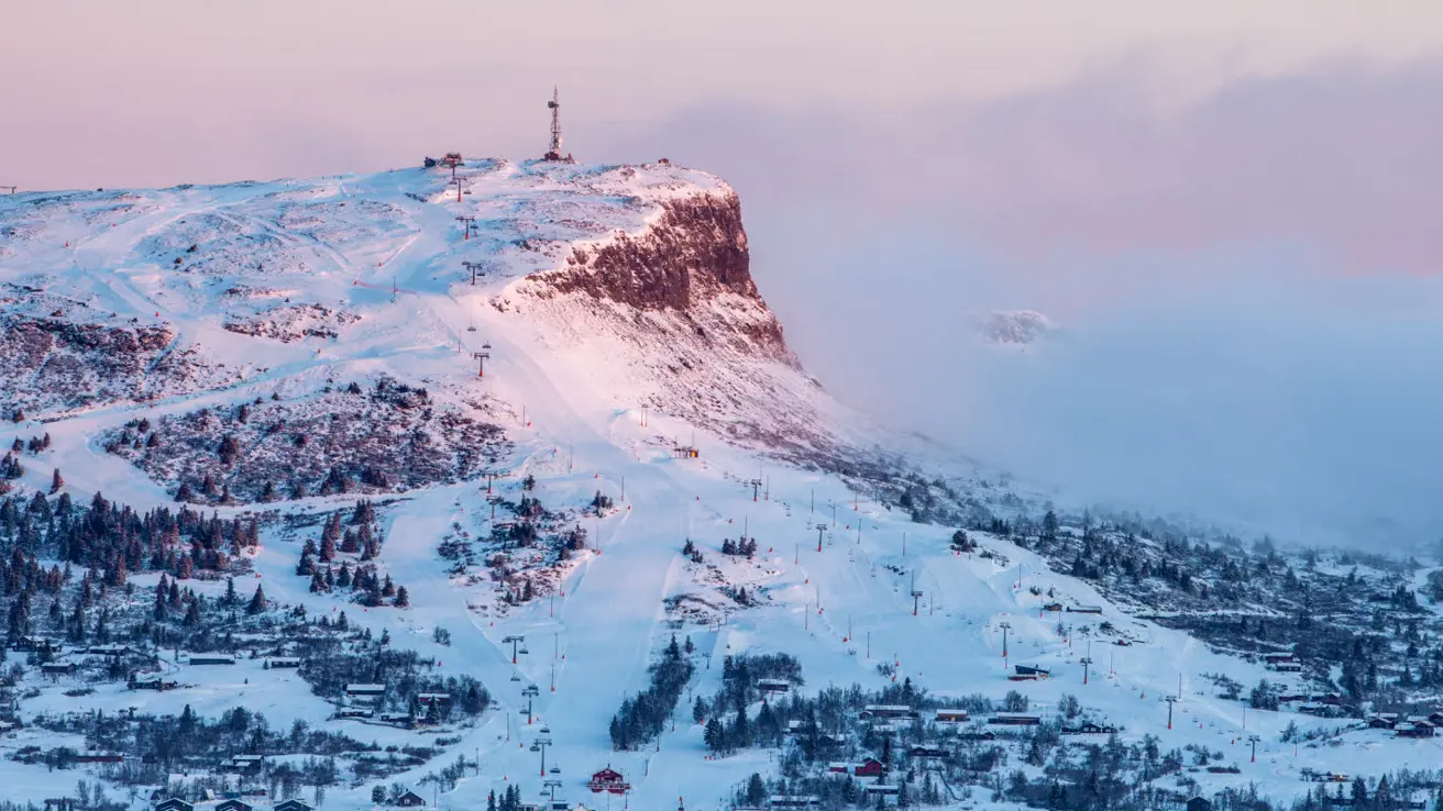 Aerial view of Skeikampen alpine centre