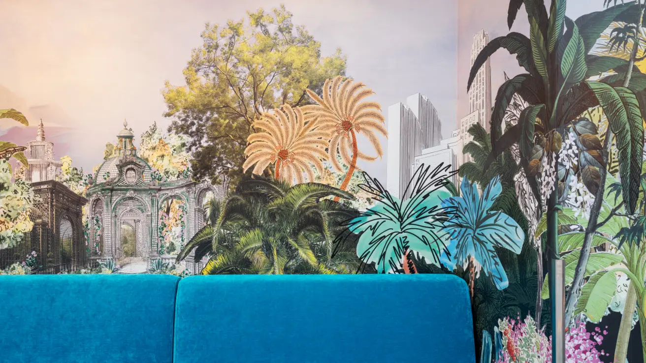 Nærbilde av Thon Hotel Spectrums vinterhage