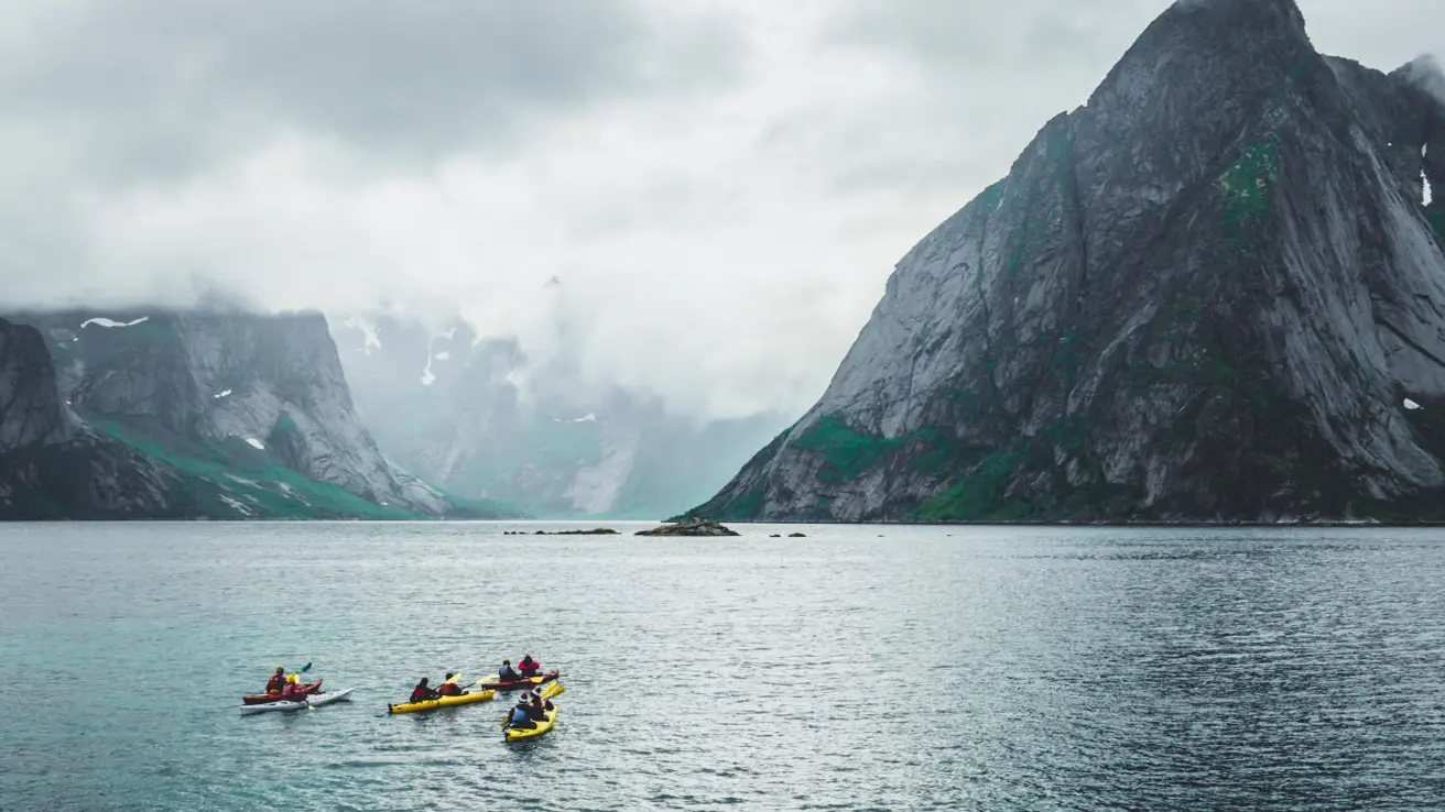 Kajakktur i Lofoten