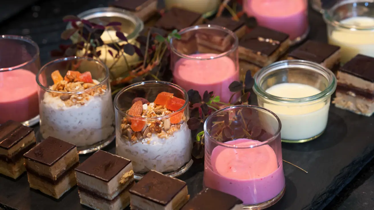 Pausemat på konferansesenter på Thon Hotel Rosenkrantz Bergen