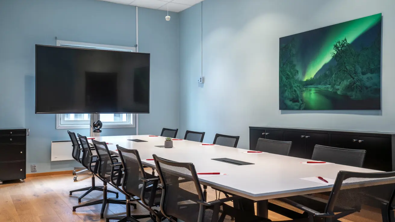 Mødelokale med plads til 14 personer