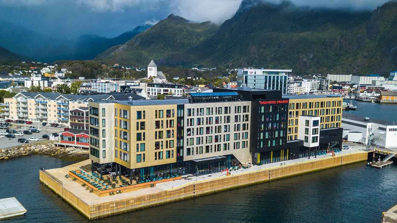 3D-bild av Thon Hotel Svolvær