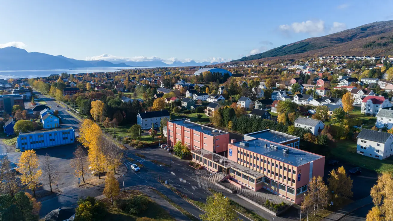 Hotellet sett uppifrån.